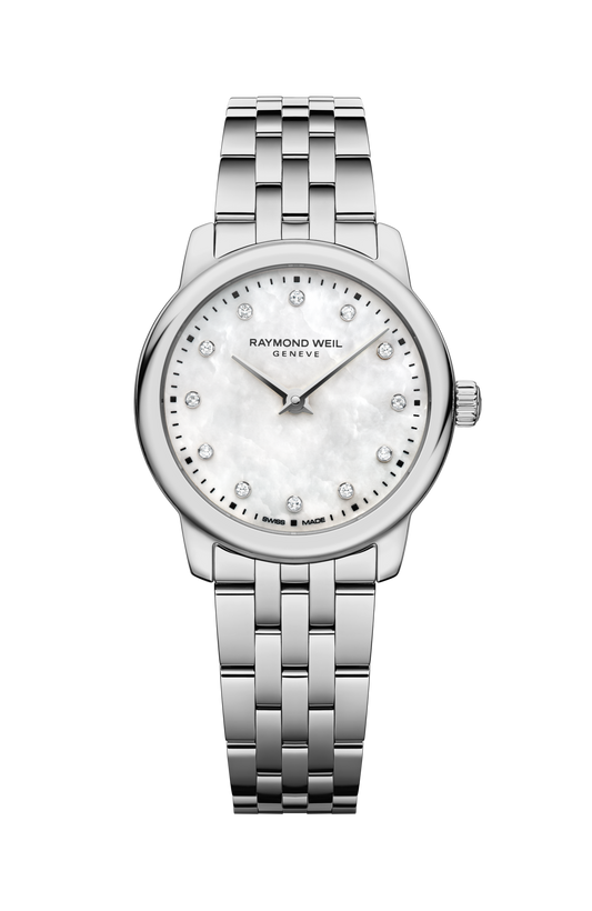 Raymond Weil simple Toccata Ladies Classic Stainless Steel Diamond Quartz Watch, 24 mm 5024-ST-97081