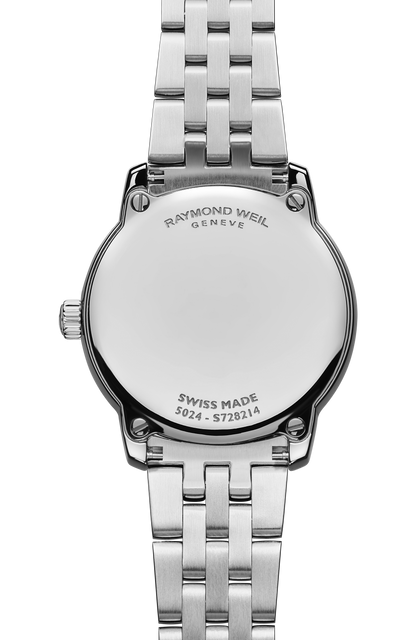 Raymond Weil simple Toccata Ladies Classic Diamond Stainless Steel Old Silver Dial Quartz Watch, 24 mm 5024-STS-64001