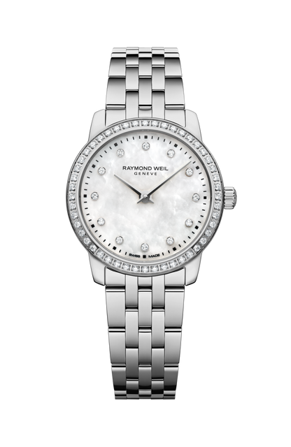 Raymond Weil simple Toccata Ladies Classic 60 Diamonds Stainless Steel Quartz Watch, 24 mm 5024-STS-97081
