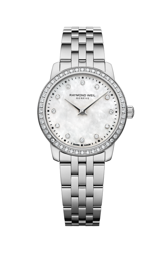 Raymond Weil simple Toccata Ladies Classic 60 Diamonds Stainless Steel Quartz Watch, 24 mm 5024-STS-97081