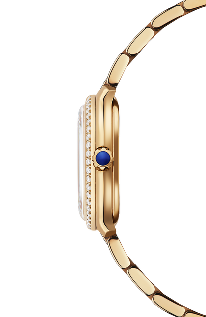 Raymond Weil simple Toccata Ladies Heritage Diamond Yellow Gold PVD White Dial Quartz Watch, 28 mm 5250-PS-00650