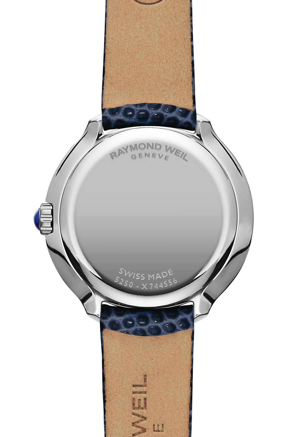 Raymond Weil simple Toccata Ladies Heritage Stainless Steel White Dial Leather Quartz Watch, 28 mm 5250-STC-00650