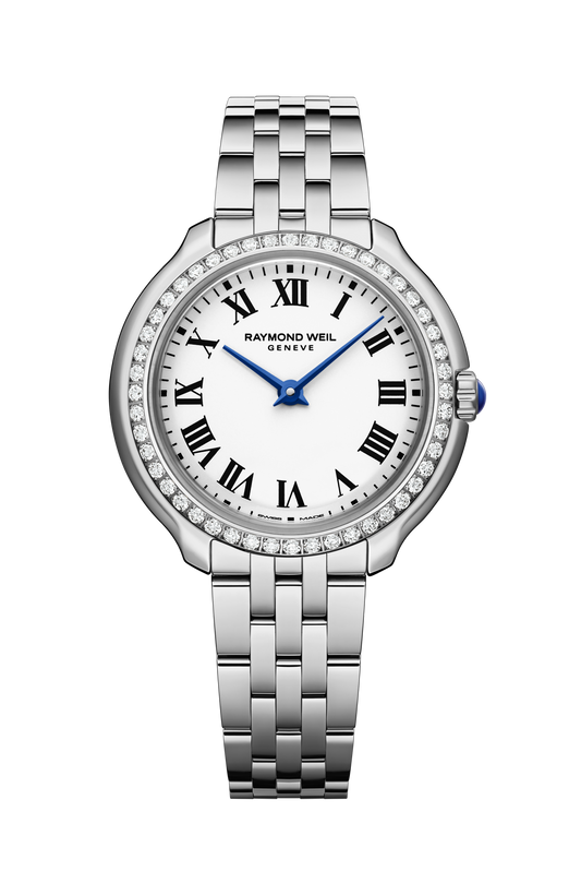 Raymond Weil simple Toccata Ladies Heritage Diamond Stainless Steel White Dial Quartz Watch, 28 mm 5250-STS-00650