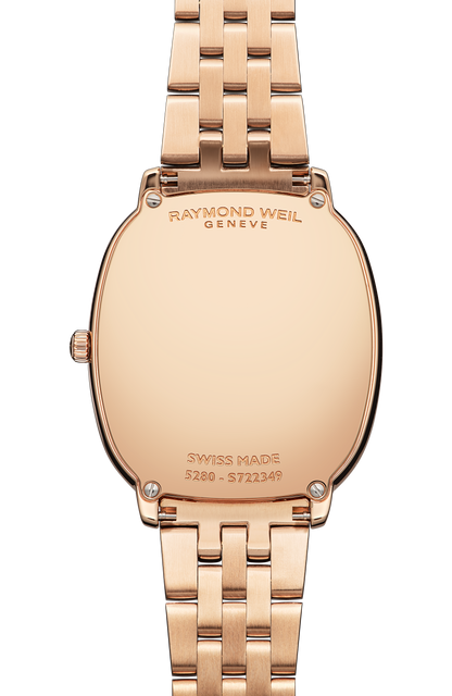Raymond Weil simple Toccata Heritage Old Silver Dial Quartz Diamonds Bracelet Watch, 31 x 36 mm 5280-P5S-64001