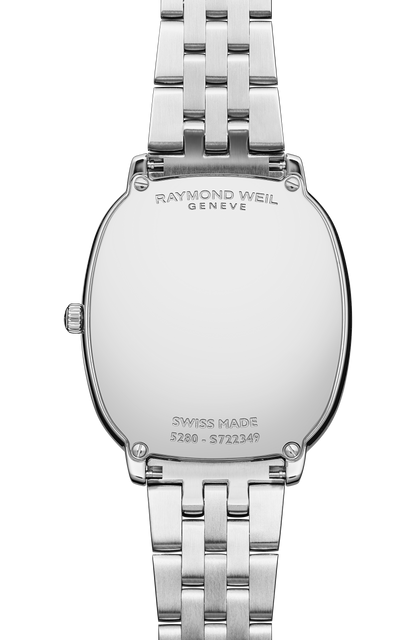 Raymond Weil simple Toccata Heritage Red Grape Dial Quartz Diamonds Bracelet Watch, 31 x 36 mm 5280-STS-45001