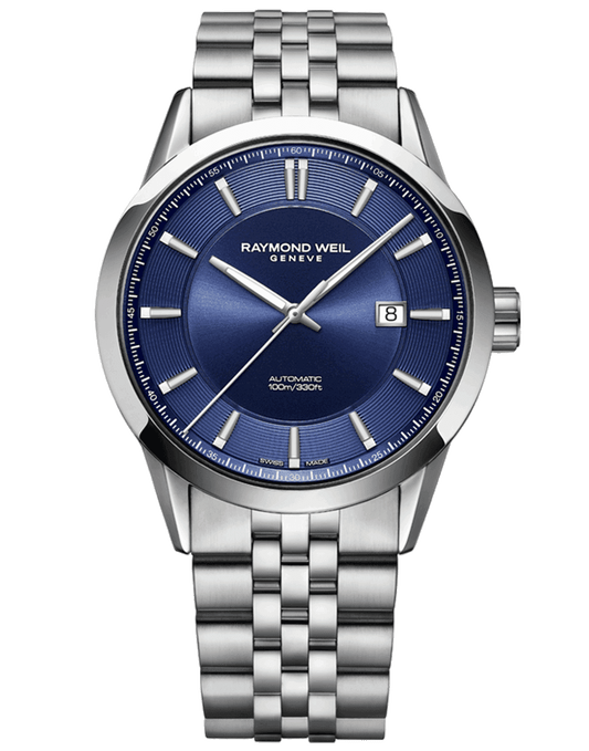 Freelancer Men's Automatic Blue Dial Bracelet Watch, 42mm