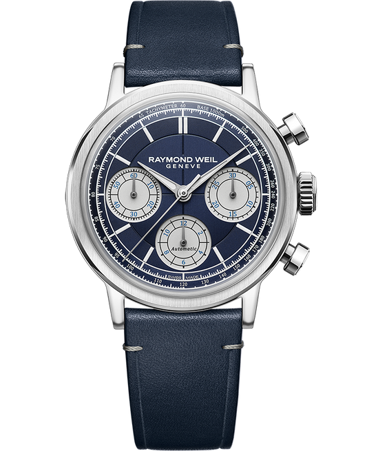 Millesime Automatic Chronograph Midnight Blue Dial Watch, 39.5 mm