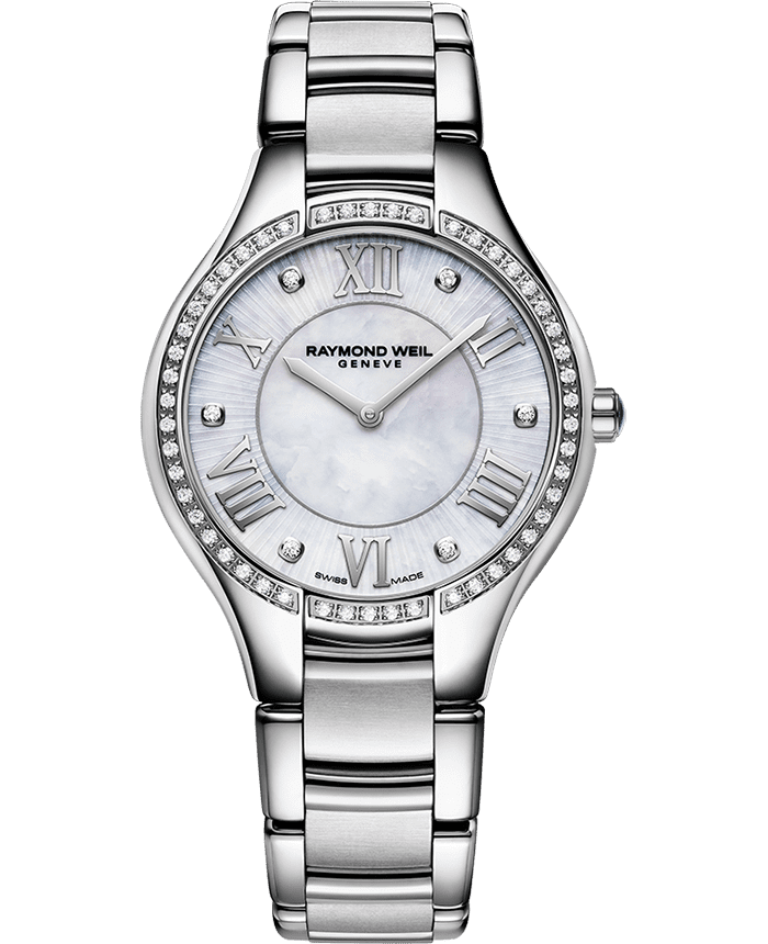 Noemia Ladies 56 Diamond Quartz Mother-Of-Pearl Dial Bracelet Watch, 32mm