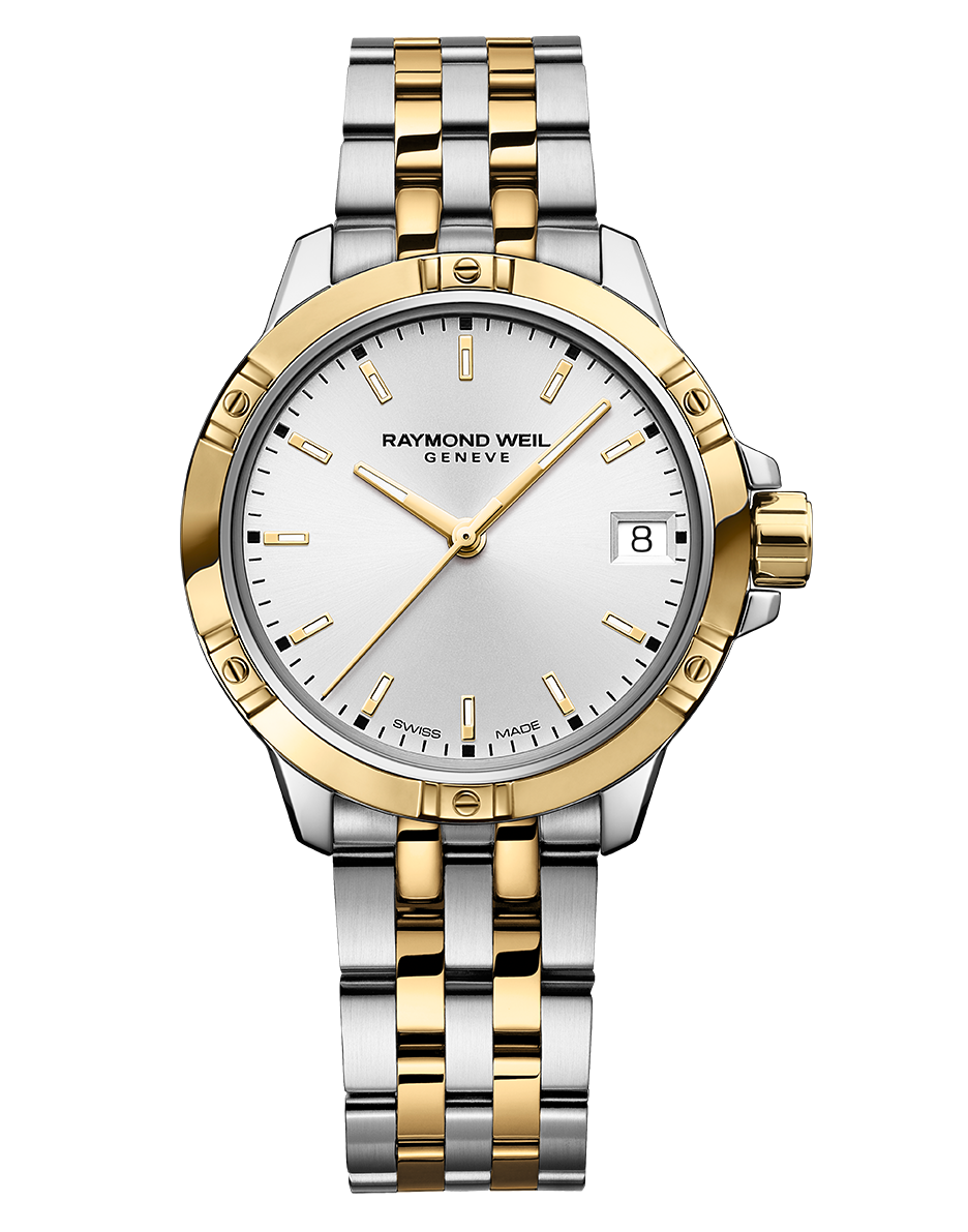 Tango Ladies Quartz White Dial Two-Tone Bracelet Watch, 30mm