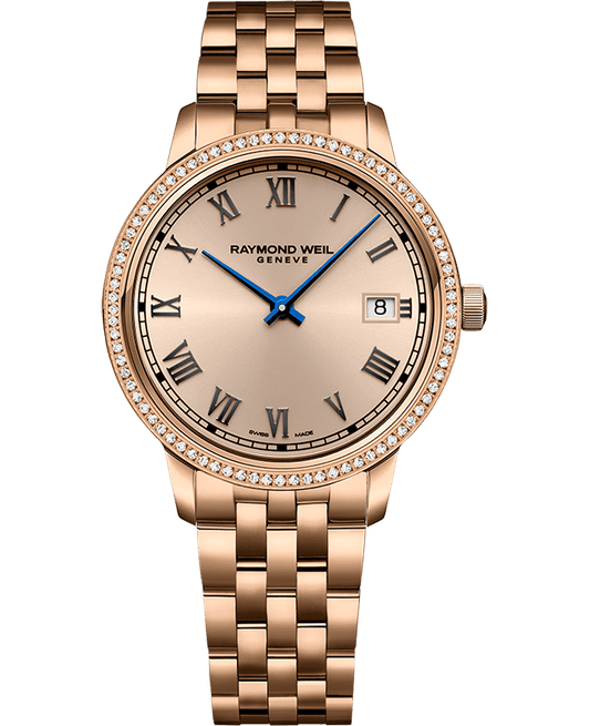 Toccata Ladies Quartz 80 Diamond Rose Gold PVD Bracelet Watch, 34mm