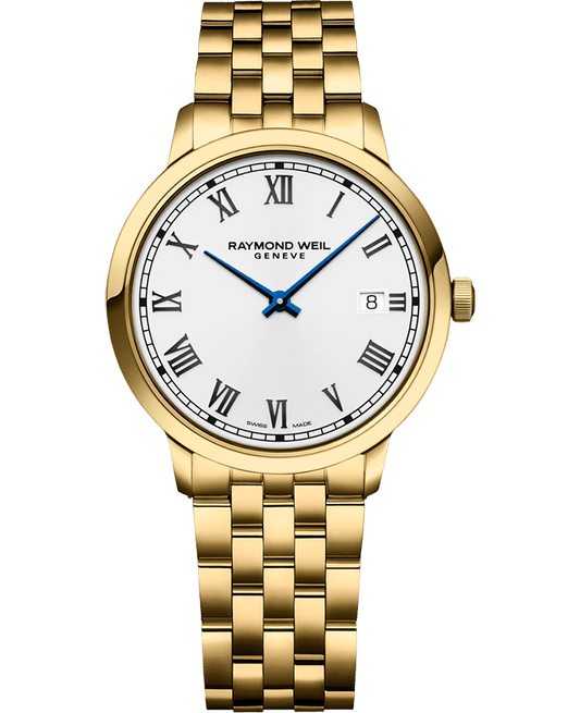 Toccata Men's Quartz Gold PVD White Dial Bracelet Watch, 39mm