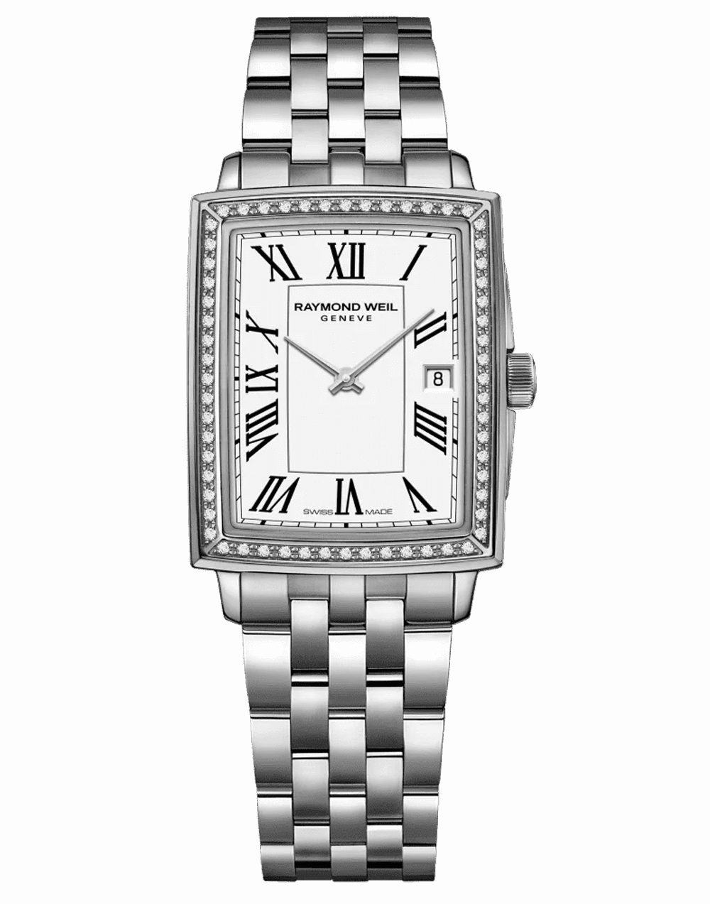 Toccata Ladies 60 Diamond White Dial Stainless Steel Bracelet Watch, 22.6 x 28.1mm