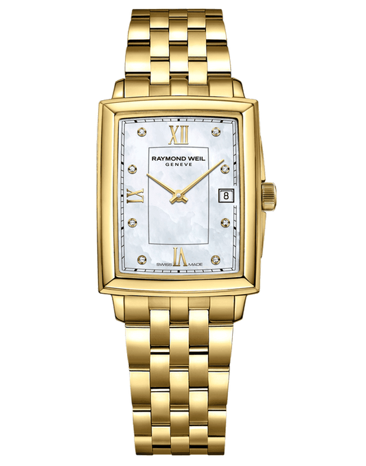 Toccata Ladies Diamond Mother-of-Pearl Dial Gold PVD Bracelet Watch, 22.6 x 28.1mm