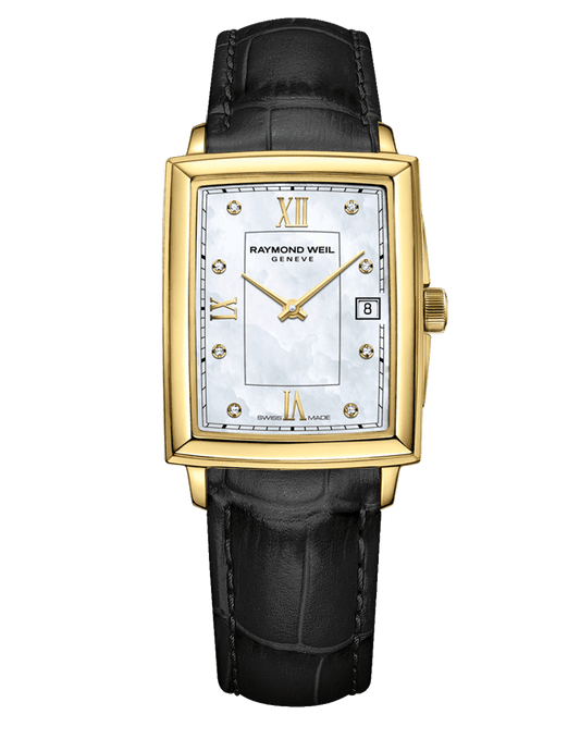 Toccata Ladies Diamond Mother-of-Pearl Dial Leather Strap Watch, 22.6 x 28.1 mm