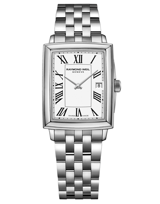 Toccata Ladies Quartz White Dial Stainless Steel Bracelet Watch, 22.6 x 28.1mm