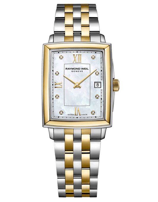 Toccata Ladies Diamond Mother-of-Pearl Dial Two-Tone Bracelet Watch, 22.6 x 28.1mm