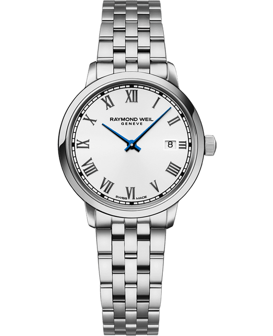 Toccata Ladies Quartz White Dial Stainless Steel Bracelet Watch, 29mm