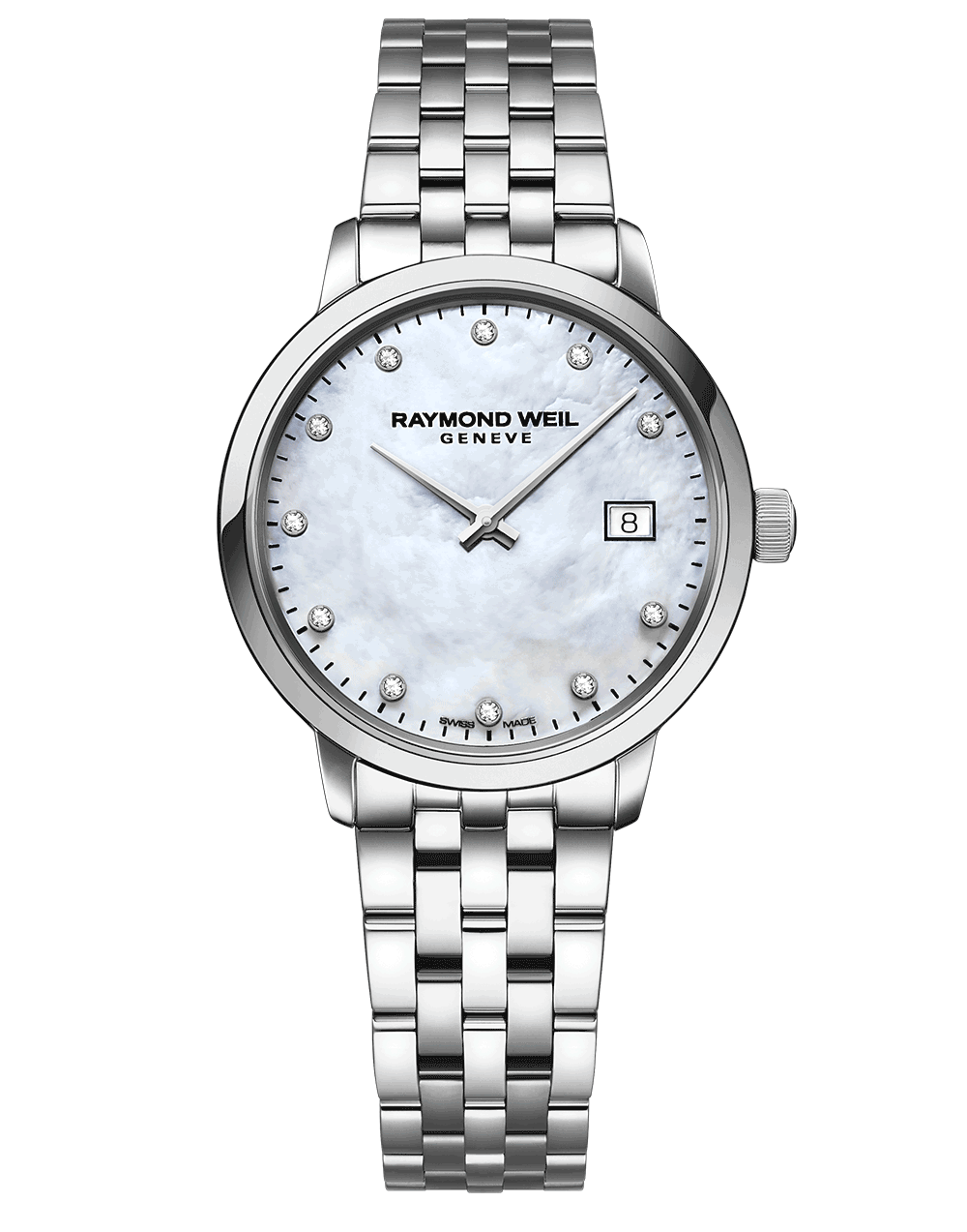 Toccata Ladies Quartz 11 Diamond White Mother-of-Pearl Dial Bracelet Watch, 29mm