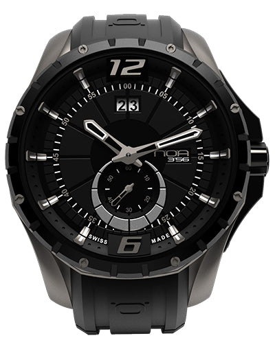 N.O.A. Skandar 3H SK3H 001 Quartz PVD Black Silver