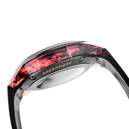 Graham CHRONOFIGHTER SUPERLIGHT CARBON SKELETON - TRANSLUCENT RED 2CCCK.B41A