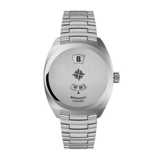 Bremont Watches | Mens | Terra Nova Terra Nova 35mm Jumping Hour Bracelet TN35-JH-SS-CC-B
