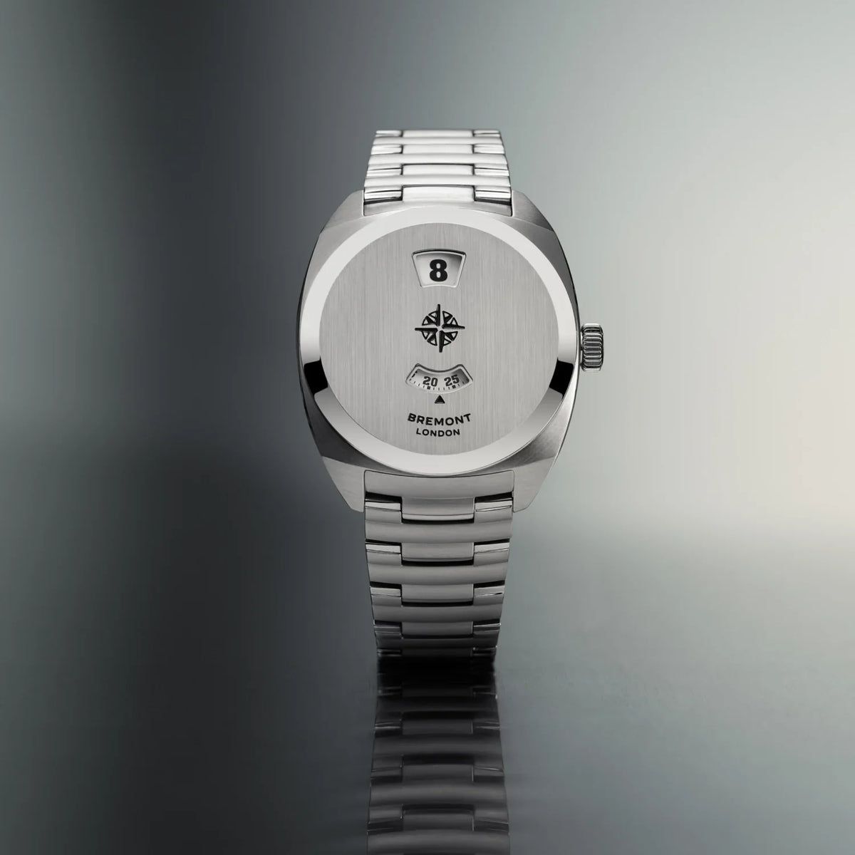 Bremont Watches | Mens | Terra Nova Terra Nova 35mm Jumping Hour Bracelet TN35-JH-SS-CC-B