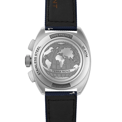 Bremont Watches | Mens | Terra Nova Terra Nova 42.5MM HRR Chronograph Leather Strap TN42-CHR-SS-HRR-L-S