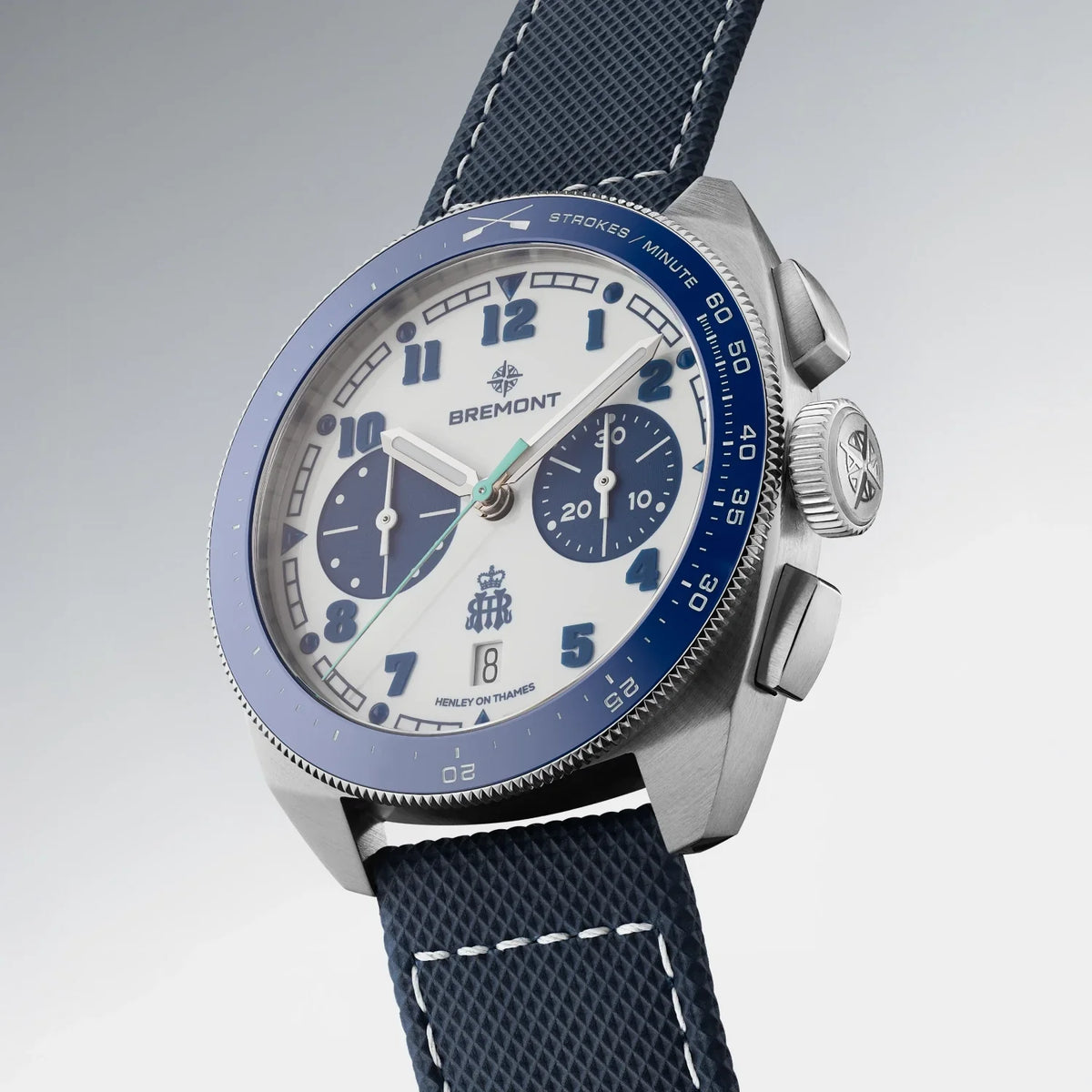 Bremont Watches | Mens | Terra Nova Terra Nova 42.5MM HRR Chronograph Leather Strap TN42-CHR-SS-HRR-L-S