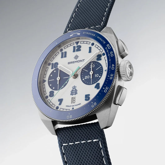 Bremont Watches | Mens | Terra Nova Terra Nova 42.5MM HRR Chronograph Leather Strap TN42-CHR-SS-HRR-L-S