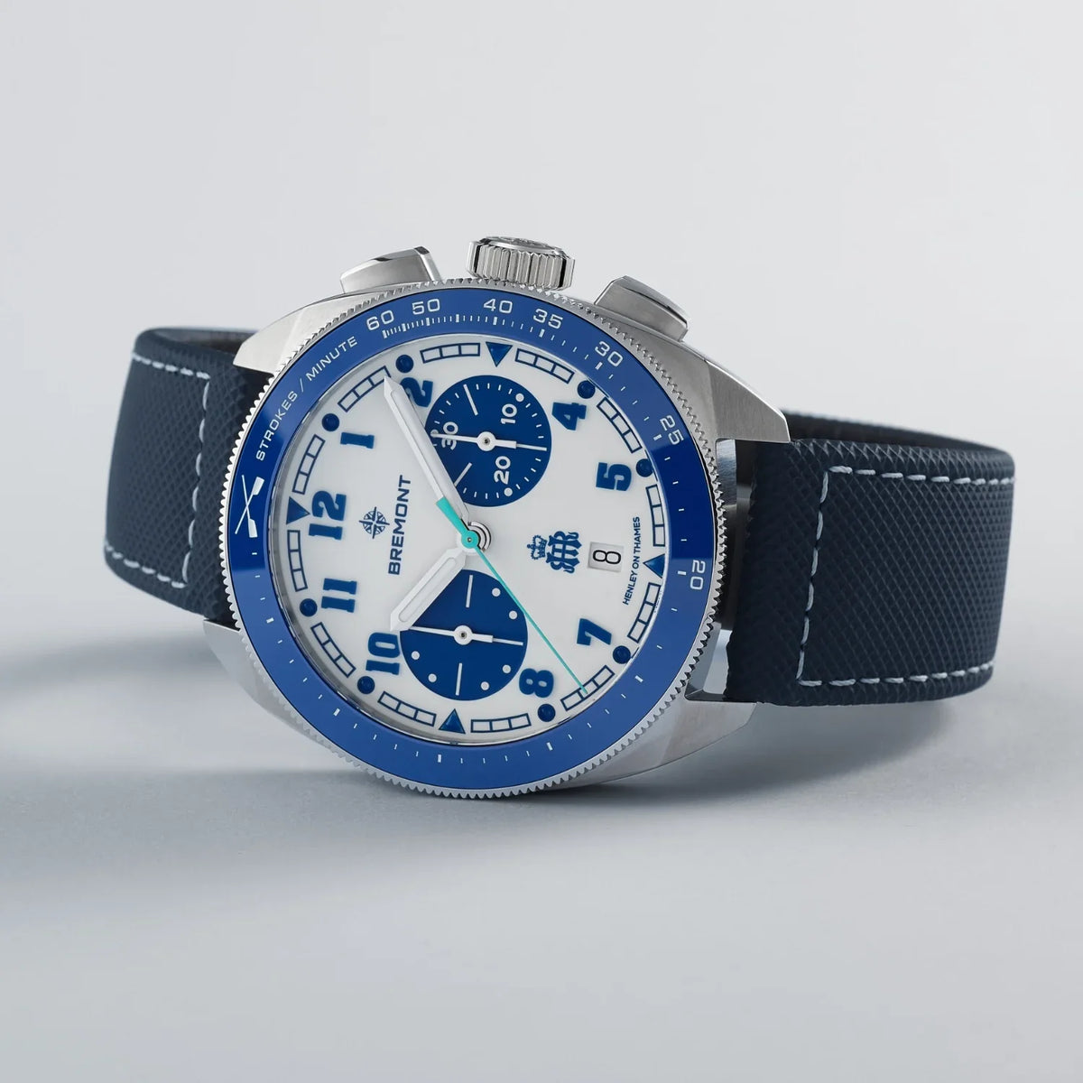 Bremont Watches | Mens | Terra Nova Terra Nova 42.5MM HRR Chronograph Leather Strap TN42-CHR-SS-HRR-L-S