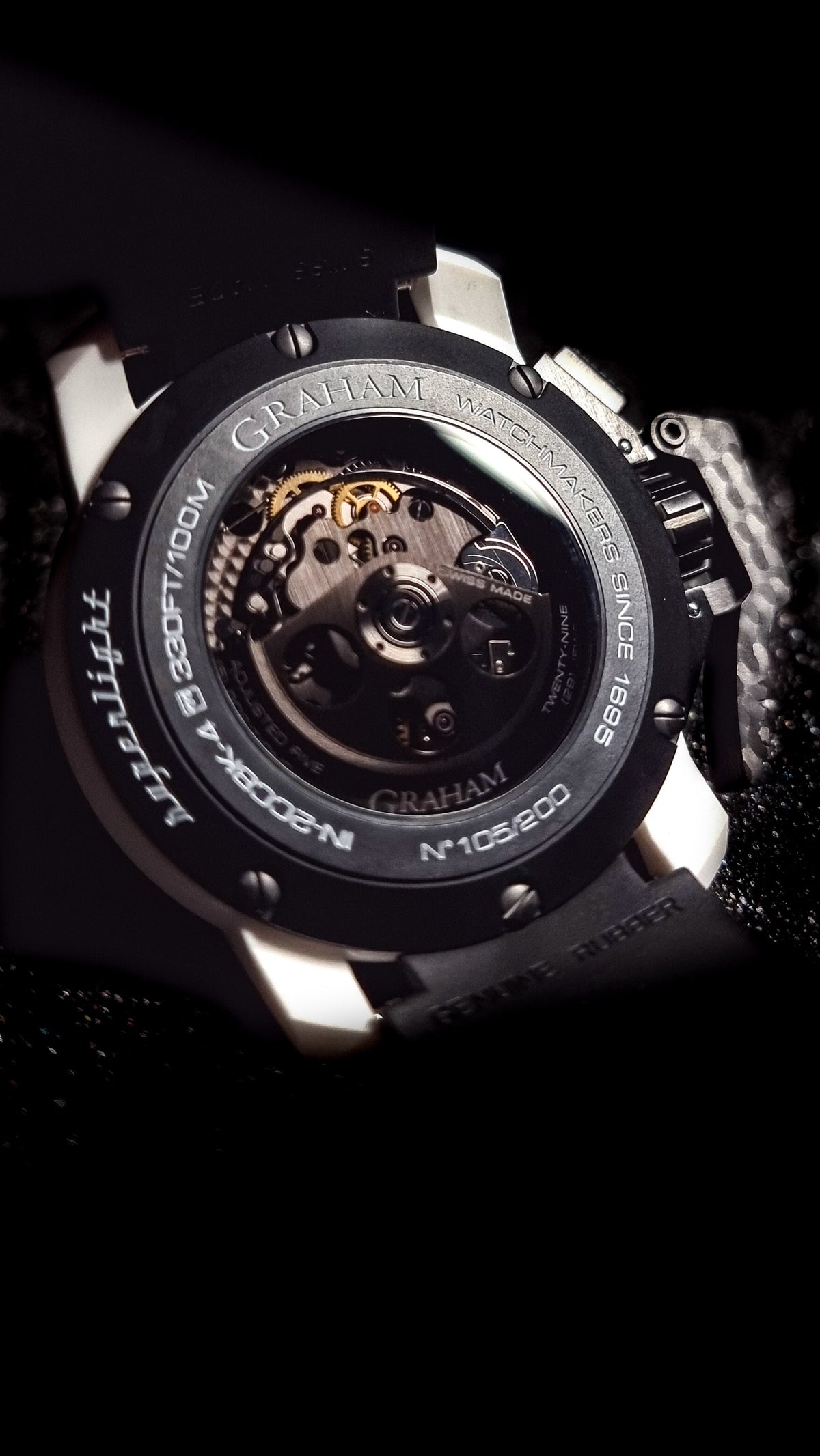 Graham CHRONOFIGHTER SUPERLIGHT CARBON SKELETON WHITE 2CCCK.W01A