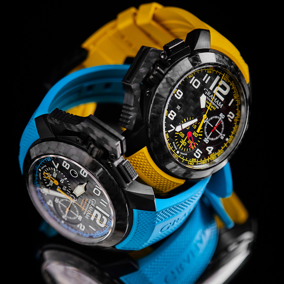 Graham CHRONOFIGHTER SUPERLIGHT CARBON (BLUE) 2CCBK.B30A