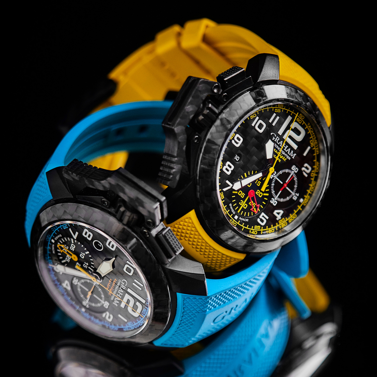 Graham CHRONOFIGHTER SUPERLIGHT CARBON (YELLOW) 2CCBK.B15A