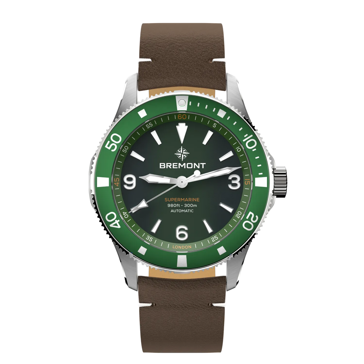 Bremont Watches | Mens | Supermarine Supermarine 300M SM40-ND-SS-GN-L-S