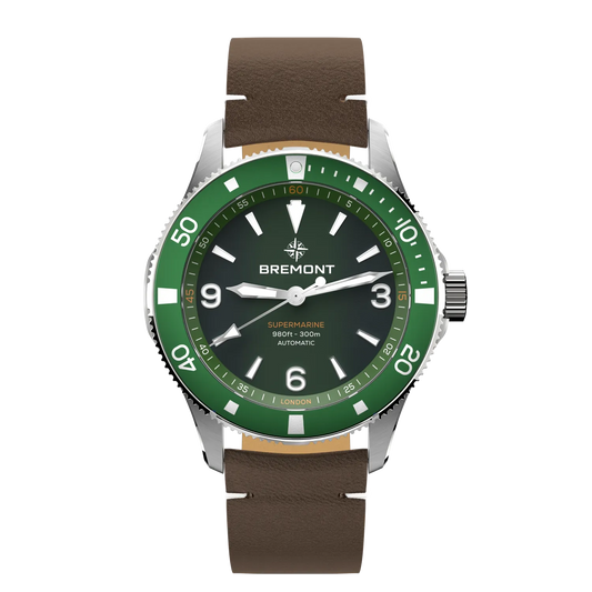 Bremont Watches | Mens | Supermarine Supermarine 300M SM40-ND-SS-GN-L-S