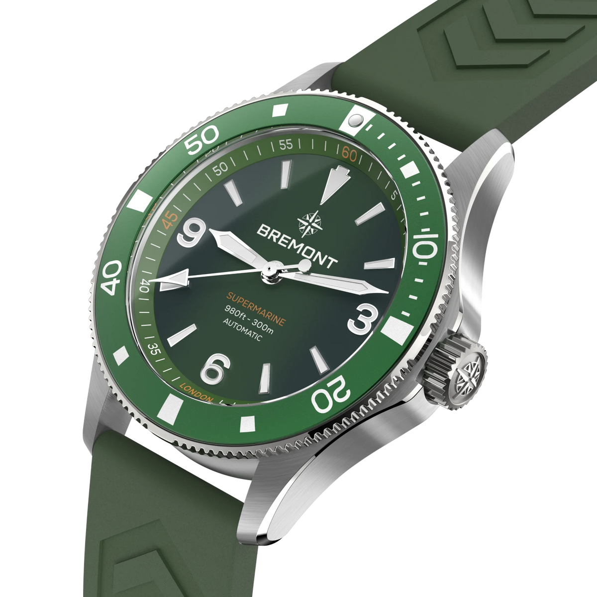 Bremont Watches | Mens | Supermarine Supermarine 300M SM40-ND-SS-GN-R-S