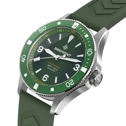Bremont Watches | Mens | Supermarine Supermarine 300M SM40-ND-SS-GN-R-S
