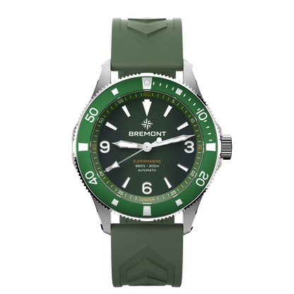 Bremont Watches | Mens | Supermarine Supermarine 300M SM40-ND-SS-GN-R-S
