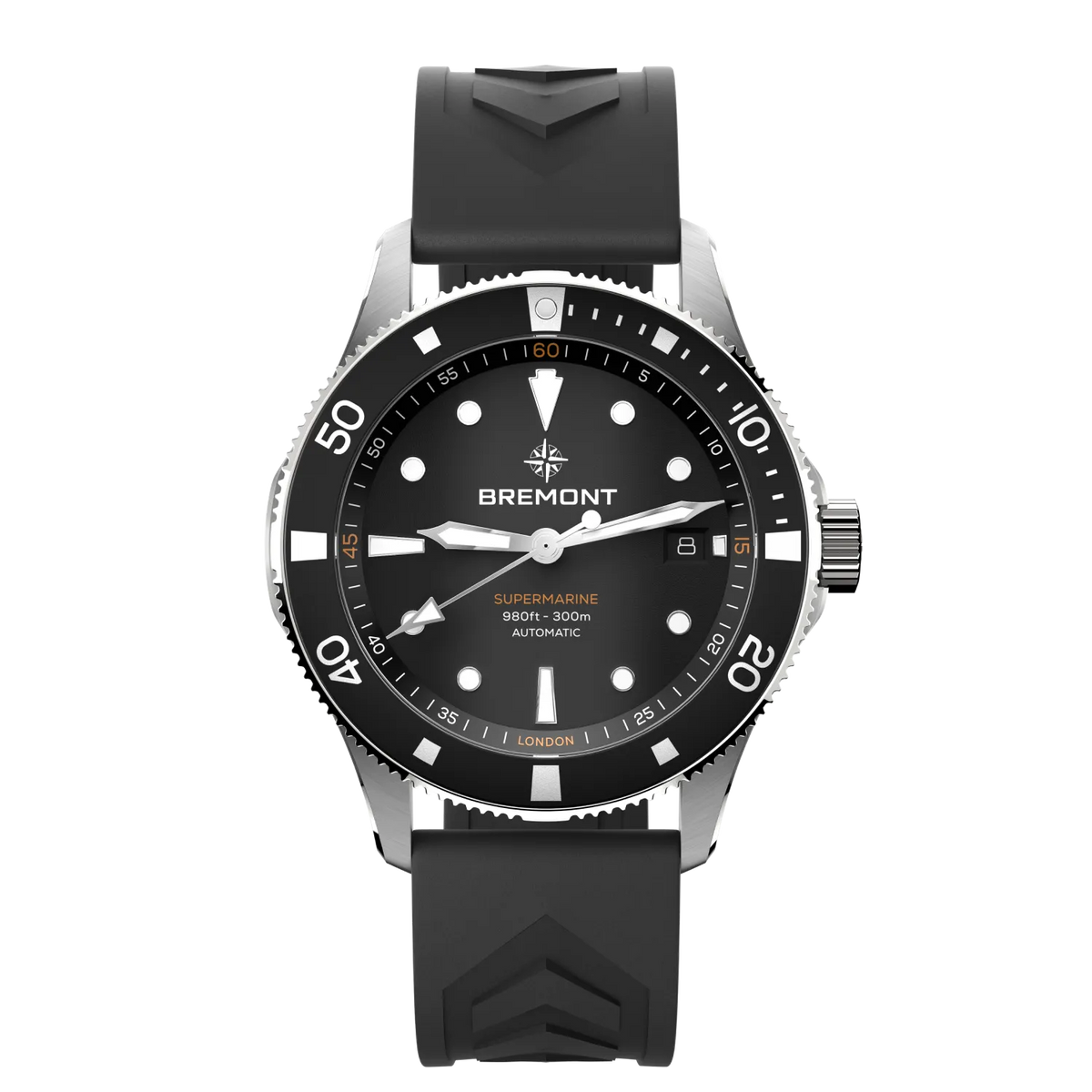 Bremont Watches | Mens | Supermarine Supermarine 300M Date SM40-DT-SS-BK-R-S