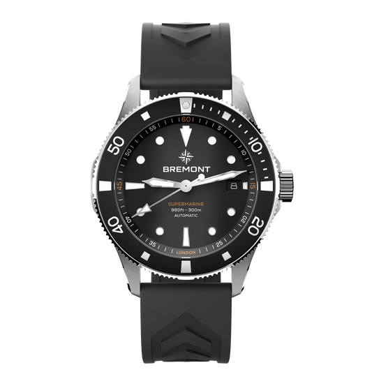Bremont Watches | Mens | Supermarine Supermarine 300M Date SM40-DT-SS-BK-R-S