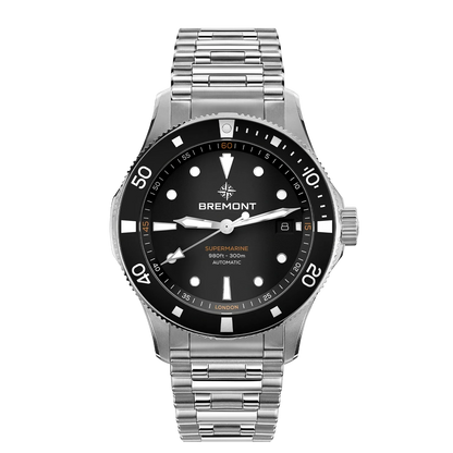 Bremont Watches | Mens | Supermarine Supermarine 300M Date SM40-DT-SS-BK-B