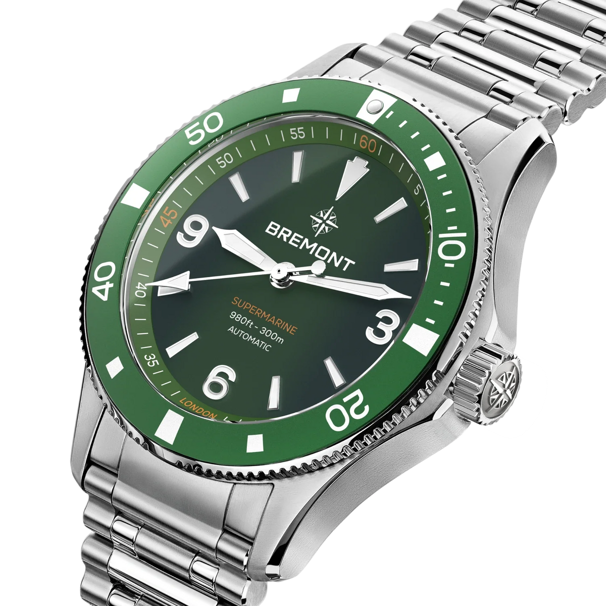 Bremont Watches | Mens | Supermarine Supermarine 300M SM40-ND-SS-GN-B