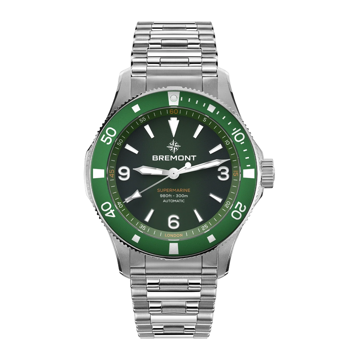 Bremont Watches | Mens | Supermarine Supermarine 300M SM40-ND-SS-GN-B
