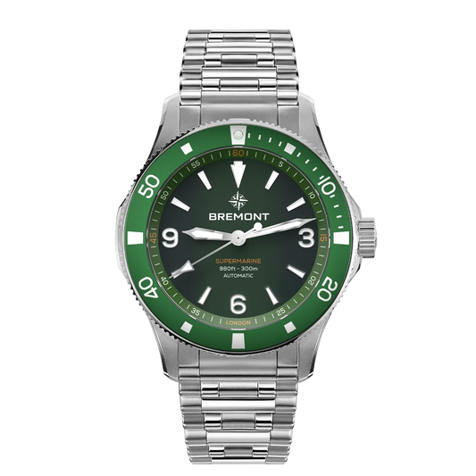 Bremont Watches | Mens | Supermarine Supermarine 300M SM40-ND-SS-GN-B