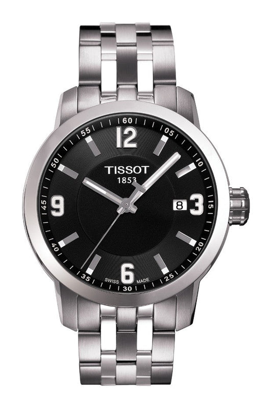 Tissot PRC 200 Stainless Steel Sport Black Dial T055.410.11.057.00 Men's Watch