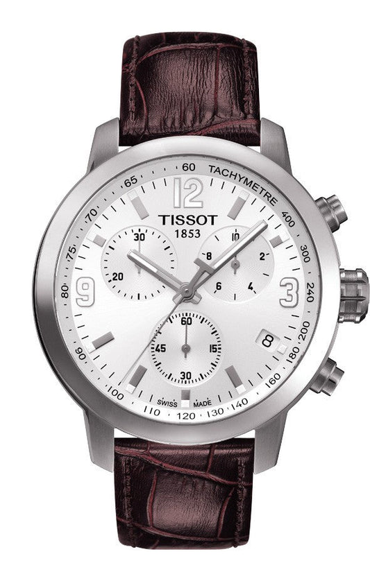 Tissot PRC 200 Chronograph White Dial T055.417.16.017.01 Men's Watch