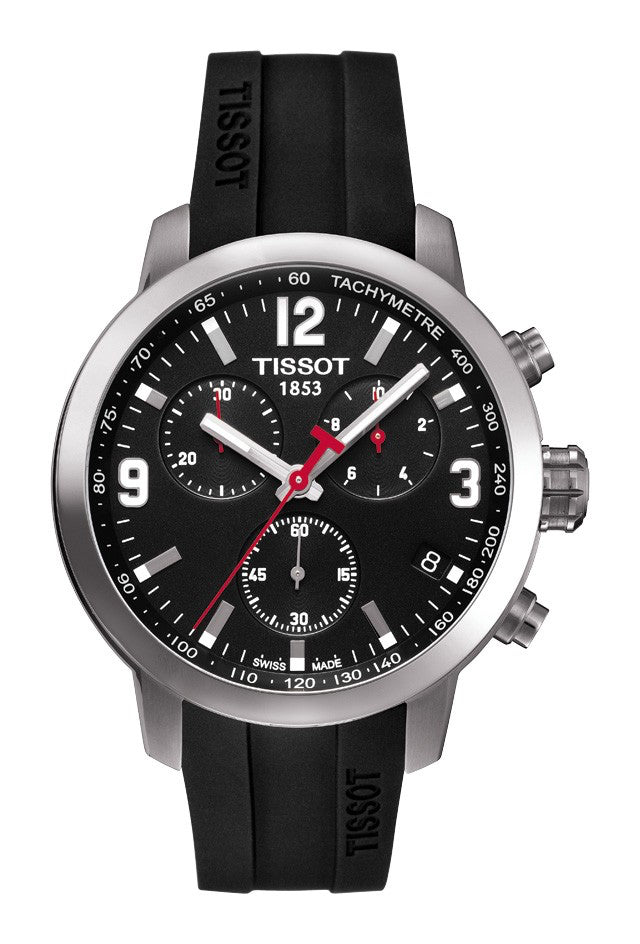 Tissot PRC 200 Swiss Black Dial T055.417.17.057.00 Men's Watch