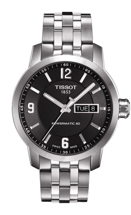 Tissot PRC200 Powermatic 80 Black Dial T055.430.11.057.00 Men's Watch