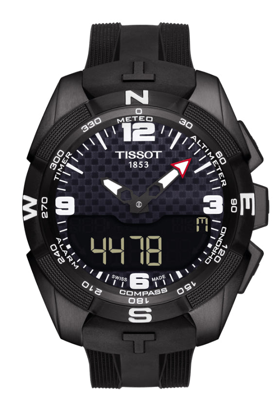 Tissot T-Touch Expert Solar Quartz Analog Digital Black Dial T091.420.47.057.01 Men's Watch