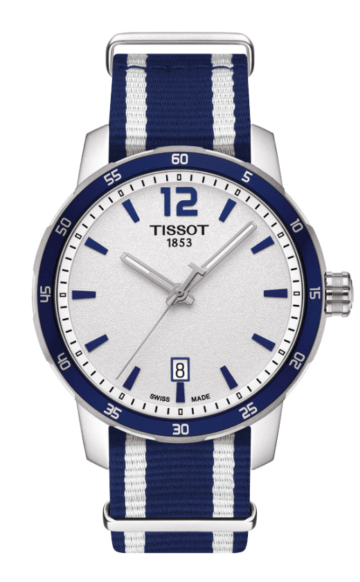 Tissot Quickster Nato Quartz Silver Dial T095.410.17.037.01 Men's Watch